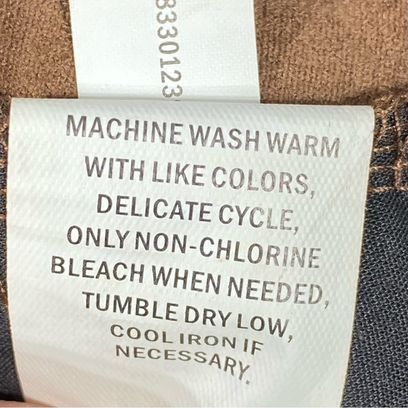 Falls Creek Faux Suede Midi Skirt Women's 8 Brown Front Slit Pockets Elegant NWT - Picture 11 of 14